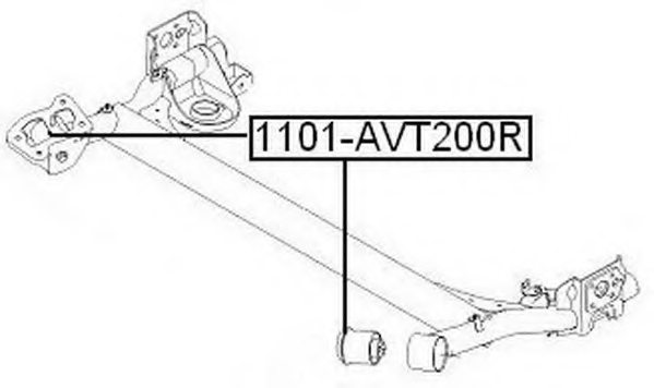 ASVA 1101-AVT200R Control Arm-/Trailing Arm Bush